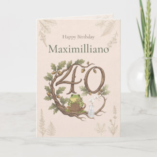 Personalized Meet Zochi 40th Birthday Card