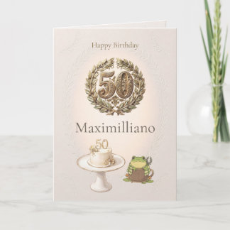 Personalized Meet Zochi 50th Birthday Card