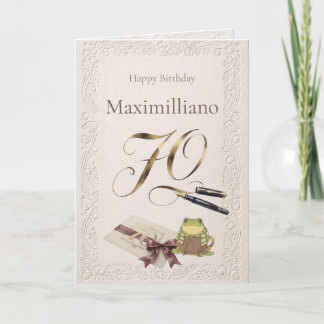 Personalized Meet Zochi 70th Birthday Card