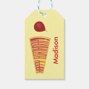 Personalized MegaPhone Happy Birthday Gift Tags
