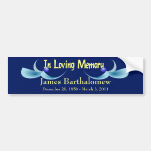 Personalized Memorial Bumper Sticker