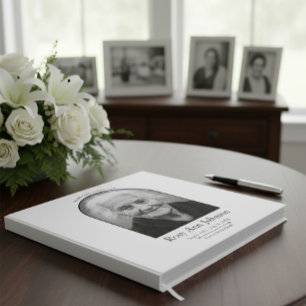 Personalized Memorial Funeral Photo Guest Book