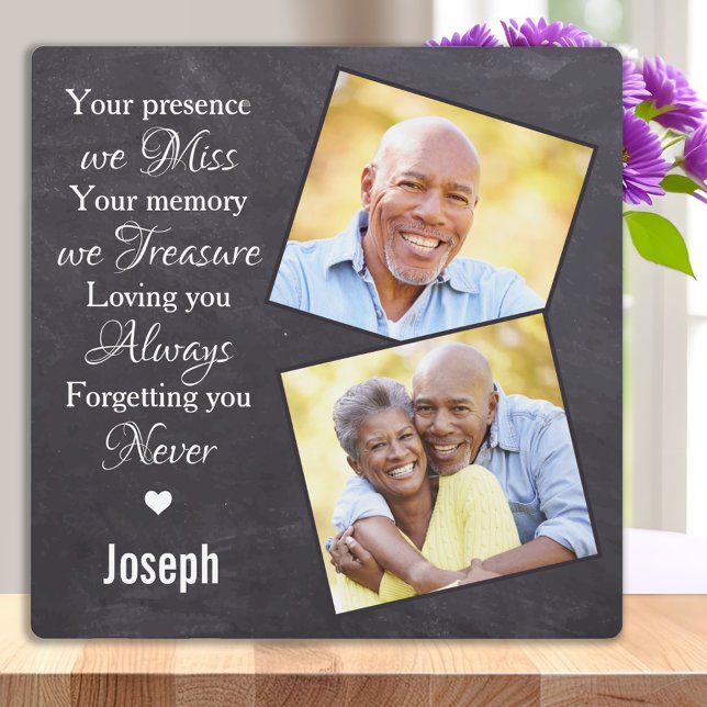 Personalized Memorial In Loving Memory Photo Plaque (Creator Uploaded)