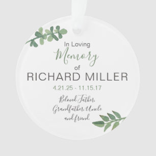 Personalized Memorial Ornament (Non-Photo)