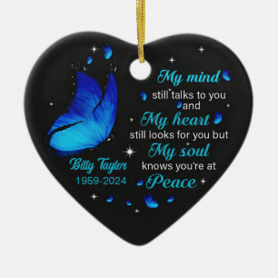 Personalized Memorial Ornaments My Mind Still Talk