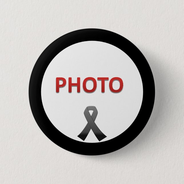 Personalized Memorial Photo 2 Inch Round Button (Front)