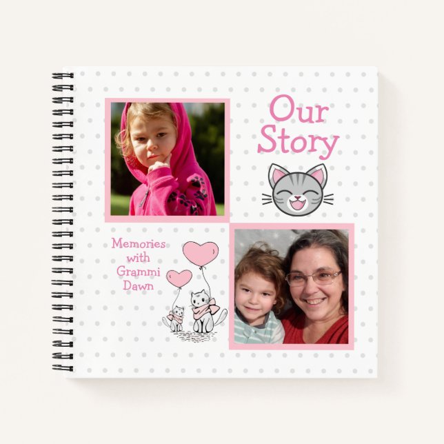Personalized Memories with Grandma Notebook (Front)