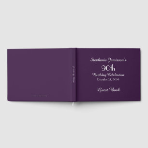 Personalized Memory/Guest Book 90th Birthday Party