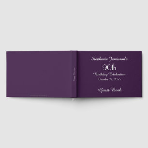 Personalized Memory/Guest Book 90th Birthday Party