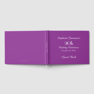 Personalized Memory/Guest Book 90th Birthday Party