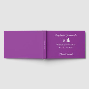 Personalized Memory/Guest Book 90th Birthday Party