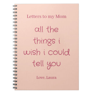 Personalized Memory Journal Letters to my Mom