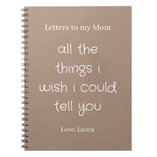 Personalized Memory Journal Letters to my Mom