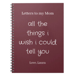 Personalized Memory Journal Letters to my Mom
