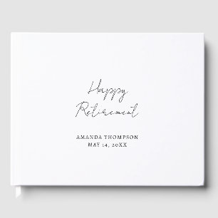 Personalized Memory Retirement Gift  Guest Book