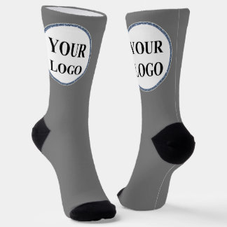 Personalized Men Gifts Black and White LOGO Socks
