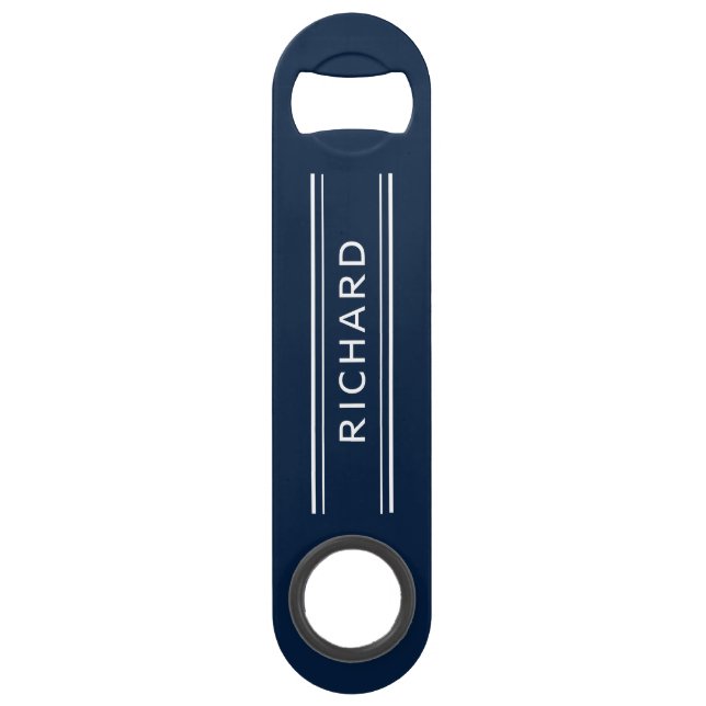 Personalized Men Gifts | Custom Name Bottle Opener Bar Key (Front)