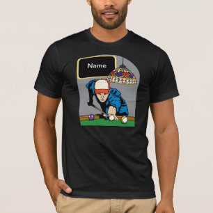 Personalized Mens Billiards T-Shirt