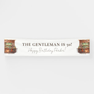 Personalized Men's Birthday Bar Banner