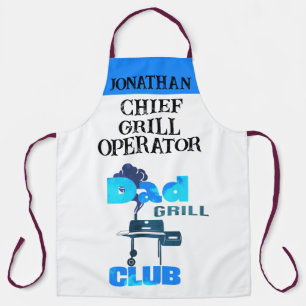 Personalized Mens Grilling Apron For Dad