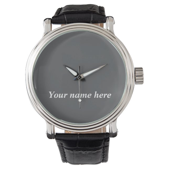 Personalized Men's Watch – Elegant Custom Name Gif (Front)