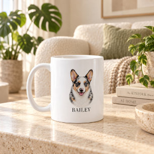 Personalized Merle Corgi Mug