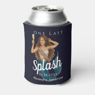 personalized mermaid bachelorette Beach Can Cooler