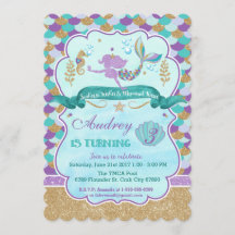 Personalized Mermaid Birthday Party