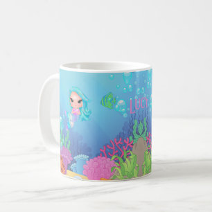 Personalized Mermaid  Coffee Mug