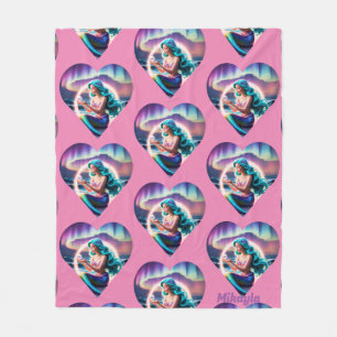 Personalized Mermaid Fleece Blanket