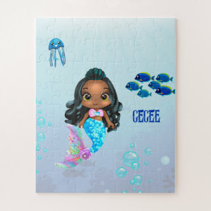 Personalized Mermaid Jigsaw Puzzle