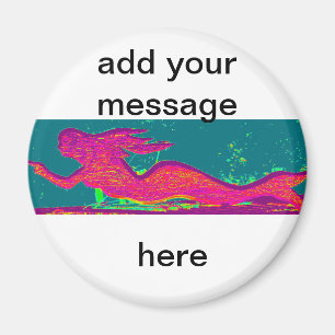 personalized mermaid magnet