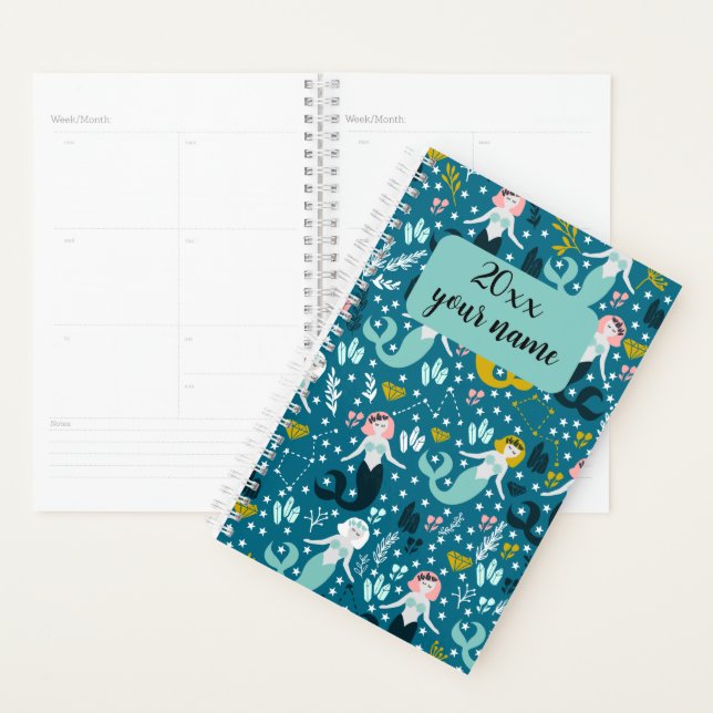 Personalized Mermaid Planner (Display)