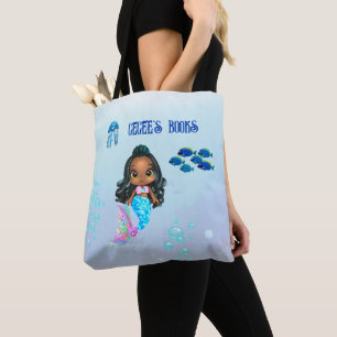 Personalized Mermaid  Tote Bag