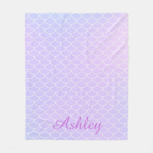 Personalized Mermaidcore Ocean Fantasy Fleece Blanket