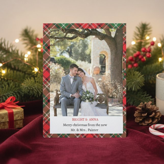 Personalized Merry Christmas Card – Bright & Anna  (Creator Uploaded)