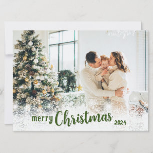 Personalized Merry Christmas Card with Photo