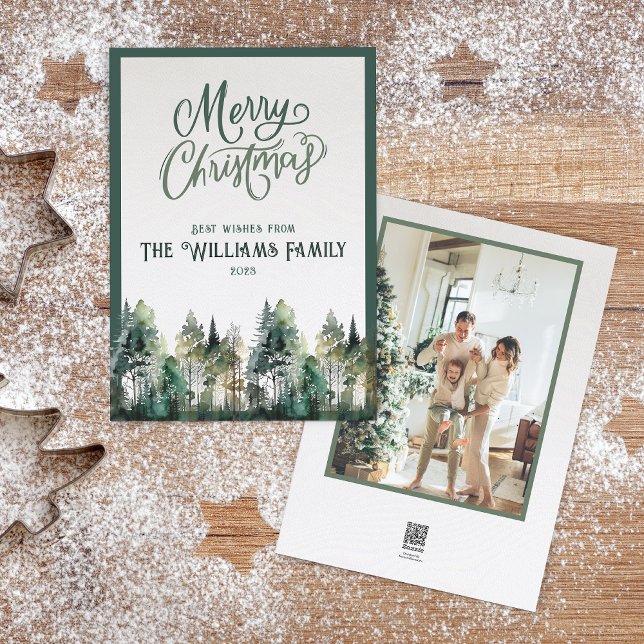 Personalized Merry Christmas Card with Photo (Creator Uploaded)