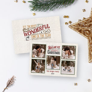 Personalized Merry Christmas Card with Photos