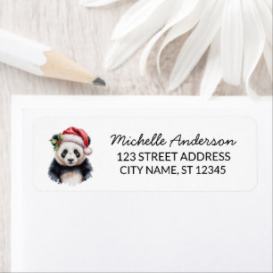 Personalized Merry Christmas Cute Panda Bear      
