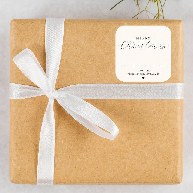 Personalized Merry Christmas Gift Label (Creator Uploaded)