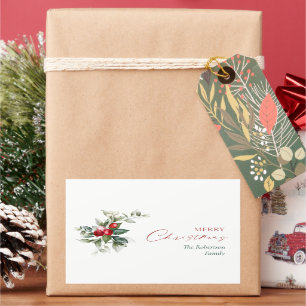 Personalized Merry Christmas Gift Stickers
