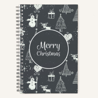 Personalized Merry Christmas Gifts Notebook 