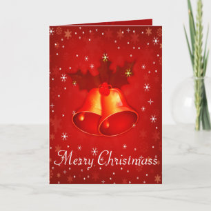 Personalized Merry Christmas Greetings and Photo Holiday Card