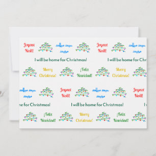 Personalized "Merry Christmas" Holiday Card