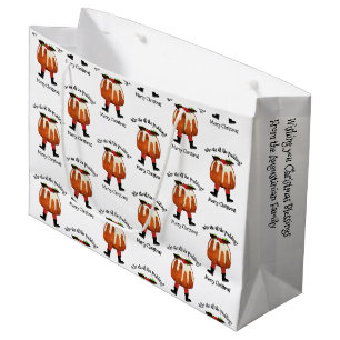 Personalized Merry Christmas Large Gift Bag