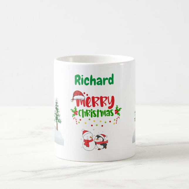 Personalized Merry Christmas Mug (Center)