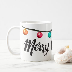 Personalized Merry Christmas Ornament Coffee Mug