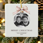 "Personalized Merry Christmas Ornament with Photo<br><div class="desc">"Celebrate the season with this Personalized Merry Christmas Ornament, featuring your custom photo in a festive design. Perfect for adding a personal touch to the Christmas tree, this ornament is a wonderful keepsake and a thoughtful holiday gift. Capture cherished memories with a decoration that will bring joy year after year."...</div>