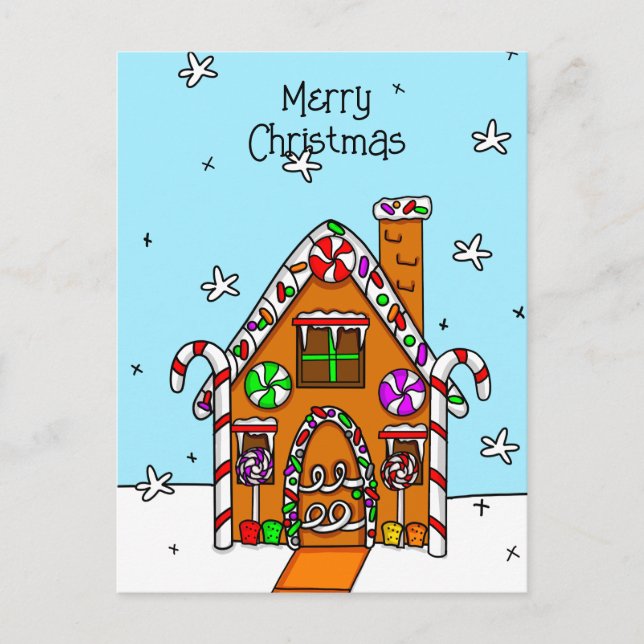 Personalized Merry Christmas   Postcard (Front)